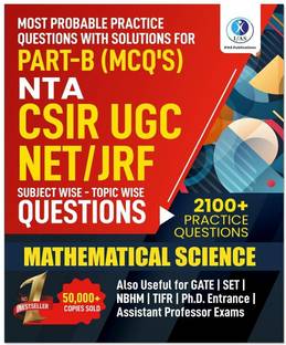 CSIR NET Mathematics Book  - 2025 (PART B) | 2100+ Topicwise NTA CSIR UGC NET Mathematics Book PYQs with Detailed Explanations | Best Seller CSIR NET Mathematical Science Mathematics PYQ Book for NTA CSIR UGC NET, GATE, SET, TIFR & MSc Entrance Exams | Includes MCQs & MSQs | IFAS Publications