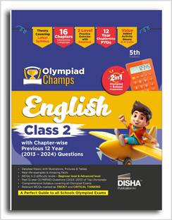 Olympiad Champs English Class 2 with Chapter-wise Previous 12 Year (2013 - 2024) Questions 5th Edition | Complete Prep Guide with Theory, PYQs, Past & Practice Exercise |