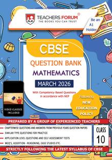 Teachers Forum CBSE Question Bank Class 10 Mathematics (For 2026 Board Exam)