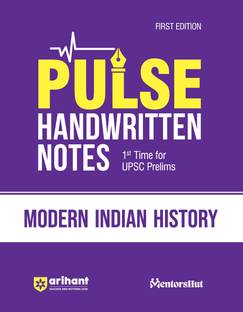 (OldEditon)Arihant
UPSCPrelimsPulse2.0HandwrittenNotestoVideoBooksModernIndianHistory