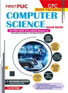 CPC First Puc Computer Science Exam Books