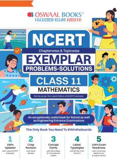 Oswaal NCERT Exemplar (Problems - Solutions) Class 11 Mathematics Book For 2024 Exam