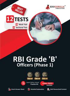 RBI Grade B Officer's Phase I (Prelims) Exam  - 2024 (English Edition) - 8 Mock Tests and 4 Sectional Tests (1800 Solved Questions) with Free Access to Online Tests