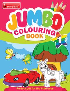 Jumbo Colouring Book Vol 1  - Learning Practice Improving Book for Children