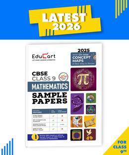 Educart CBSE Sample Question Papers Class 9 Mathematics Book (For 2025 Exam)  - Class 9 Sample Paper 2025