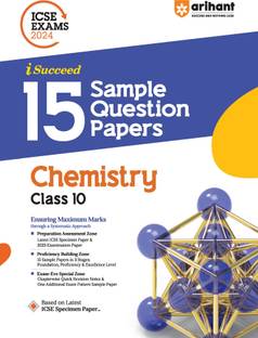 Arihant ICSE Sample Question Papers Class 10 Chemistry Book for 2024 Board Exam