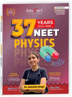 Educart NEET 37 Years Physics Solved Papers (PYQs) Chapterwise and Topicwise for NEET 2025 Exam