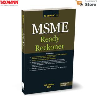 Taxmann's MSME Ready Reckoner – Concise | One-stop Reference on Revised MSME Classifications | Section 43B(H) Compliance | Practical Tools—Spanning Udyam Registration | Tax Benefits