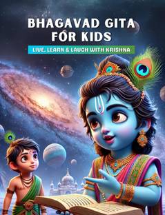 Bhagavad Gita for Young Minds – 94 Vibrant Pages | Krishna’s Teachings in Colorful Stories | 100 GSM Book for Kids 3 Years and Above