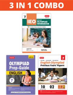 MTG International English Olympiad (IEO) Workbook, Prep-Guide & Previous Years Papers (PYQs) with Mock Test Paper Class 7 - SOF Olympiad Books For 2024-25 Exam (Set of 3 Books)