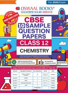 Oswaal CBSE Sample Question Papers Class 12 Chemistry (For 2025 Exam)