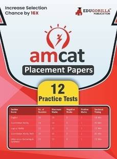 AMCAT Placement Papers Prep Book Aspiring Minds Computer Adaptive Test  - Aspiring Minds Computer Adaptive Test | 12 Practice Tests with Free Access To Online Tests