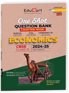 Educart CBSE Class 12 ECONOMICS One Shot Question Bank 2024-25 (for 2025 exam)
