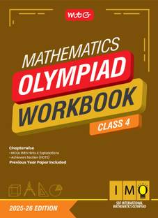 MTG International Mathematics Olympiad (IMO) Workbook Class 4 - Chapterwise Previous Year Solved Paper & Achievers Section - SOF Olympiad Books For 2025-26 Exam