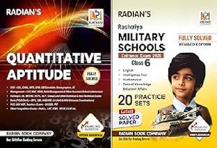 Quantitative Aptitude Book for Competitive Exams | Rashtriya Military School (RMS-CET) Class 6 Practice Set Preparation Book for Entrance Exam 2025 in English