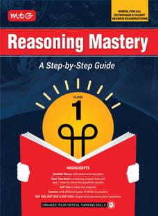 MTG Class-1 Reasoning Mastery Book | A Step-by-Step Guide | Useful For All Olympiads & Talent Search Exam 2025-26