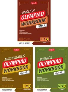 MTG Class-5 NSO-IMO-IEO (Science, Mathematics & English) Olympiad Workbook Combo (Set of 3 Books) | MCQs, & Achievers Section - SOF Olympiad Books For 2025-26 Exam