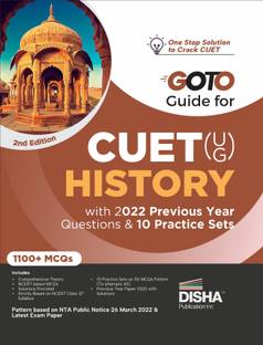 Go to Guide for Cuet (Ug) History with 2022 Previous Year Questions & 10 Practice Sets Cucet Central Universities Entrance Test Complete Ncert Coverage with Pyqs & Practice Question Bank MCQS, Ar, Msqs & Passage Based Questions