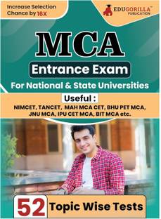 MCA Entrance Exam  - 52 Topic-wise Solved Tests For Various National and State Universities/Institutes NIMCET, PES, BIT, MAH, BHU, AMU, JNU with Free Access to Online Tests