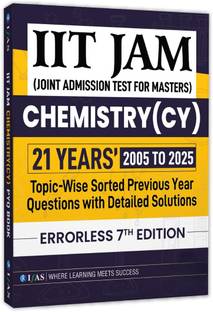 IIT JAM Chemistry Books  - PYQ 21 Years' Solved Papers (2005–2025) | Topic-Wise & Unit-Wise Detailed Solutions | Best Seller Previous Year Question Paper PYQ Book for IIT JAM Chemistry, MSc Entrance & Other Exams in India | IFAS Publications