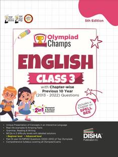Olympiad Champs English Class 3 with Chapter-Wise Previous 10 Year (2013 - 2022) Questions Complete Prep Guide with Theory, Pyqs, Past & Practice Exercise