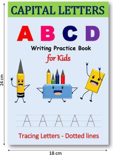 ABCD Writing Practice Book for Kids – Capital Letters  - Easy to Learn and Write Alphabet