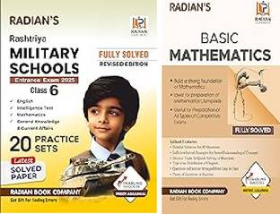 Rashtriya Military School (RMS-CET) Class 6 Practice Set Preparation Book for Entrance Exam & Basic Mathematics Guide Book for JNV, Sainik School (AISSEE), RMS, Class 5-8 and Other Entrance & Competitive Exams in English 2024