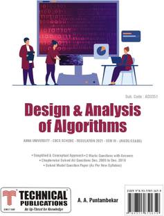 Design and Analysis of Algorithms for BE Anna University R21CBCS (III- AI & DS / CS & BS - AD3351)
