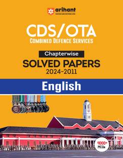 Arihant CDS /OTA Solved Papers Chapterwise (2024 - 2011) English With 4000+ MCQs For Exam 2025