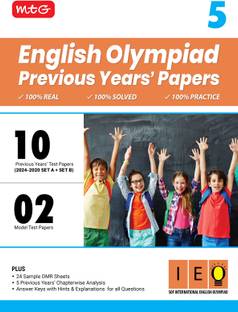 MTG Class-5 IEO Olympiad 10 Previous Years Papers English (2024-2020 Set A & B) - Model Test Papers with 24 Sample OMR Sheets & Chapterwise Analysis | PYQs For SOF Olympiad 2025-26 Exam