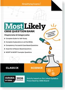 Gurukul By Oswal Science Most Likely CBSE Question Bank for Class 9 Exam 2026 - Chapterwise & Categorywise, New Paper Pattern (MCQs, Case, Assertion & Reasoning, NCERT & NCERT Exemplar Questions)