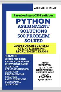 PYTHON ASSIGNMENT SOLUTIONS 500 PROBLEMS SOLVED