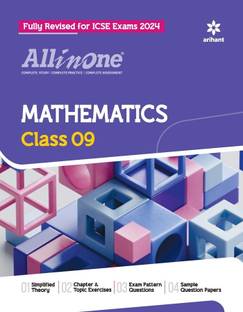 (Old Edition) Arihant Arihant All In One Class 9th Mathematics for ICSE Exam 2024 Sixth Edition Paperback, Laxman Prasad, Jitendra Gupta Sixth Edition