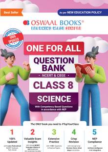 Oswaal One for All Question Bank Ncert and Cbse, Class-8 Science (for 2024 Exam)