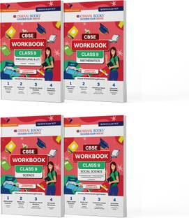 Oswaal CBSE Workbook Class 9 | Mathematics | Science | Social Science | English Language & Literature | Set of 4 Books | Updated As Per NCF | For Better Results | For Latest Exam