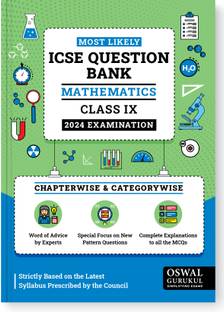 Most Likely Icse Question Bank - Mathematics for 2024 Examination Clas