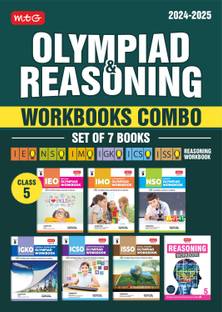 MTG NSO-IMO-IEO-NCO-IGKO-ISSO Olympiad Workbook and Reasoning Book Combo Class 5 (Set of 7 Books) | MCQs, Previous Years Paper & Achievers Section - SOF Olympiad Preparation Books For 2024-25 Exam