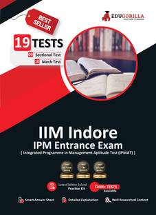 IIM-Indore IPM (Integrated Programme in Management) Entrance Exam  - 2024 | 10 Mock Tests and 9 Sectional Tests (1300 Solved Questions) with Free Access to Online Tests