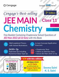 JEE Main Chemistry: Class 11 (Book + Booklet) with Free Online Assessments and Digital Content 2023