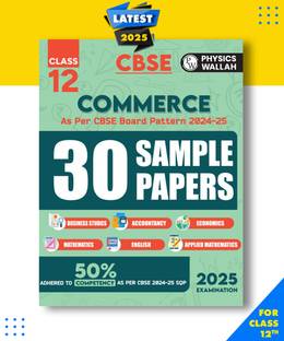 PW CBSE Class 12 Commerce Stream Combined 30 Sample Papers Board Exams l Business Studies, Accountancy, Economics, Mathematics, English, Applied Maths Paperback, PW|New Latest Edition For 2025-2026