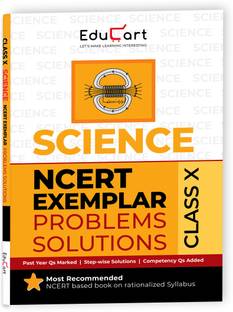 Educart NCERT Exemplar Class 10 Science 2025 Problems Solutions (For 2025-26 Board Exam)