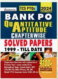 Kiran Institute of Career Excellence
Bank PO Quantitative Aptitude Chapterwise Solved Papers 1999 Till Date 2024 Edition TCS PYQs Covered 9700+ Objective Questions (English Medium)(4856) 2024 Edition