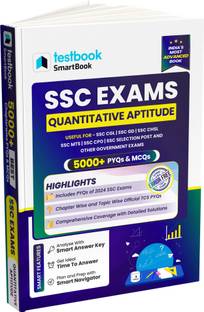 Testbook SSC Quantitative Aptitude SmartBook 5000+ Questions  - 2025 Edition | Ideal for SSC CGL, SSC CHSL, SSC MTS, SSC CPO, SSC Selection Post, SSC GD, RRB NTPC, Group D and other Govt. exam
