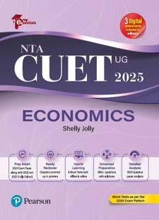 Prep Essentials NTA CUET (UG) Economics - 2025 | 3 Digital Assessments Include on e-Library | Mock Tests As Per the 2025 Exam Pattern | 2024 Exam Paper Along With 2023 and 2022 (Fully-Solved) | 8 Mock Tests Both Offline & Online Exam | 1800+ Questions with Solutions |