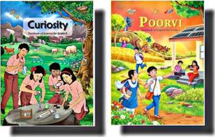 NCERT Curiosity Science & Poorvi Textbook For Grade 8 Combo Set of 2 Books As Per NEP