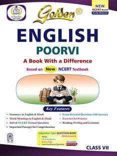Golden English Study Material Based on NEW NCERT Poorvi For Class 7 | For CBSE 2026 Board Exams | Summary | Solved NCERT Textual Questions | Important Passages for Comprehension | Exam Oriented Question with Answers | Objective Type Question | MCQs