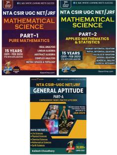 CSIR NET Mathematics Book  - CSIR NET Mathematics Book | NTA CSIR UGC NET/JRF Mathematical Science Pure Mathematics, Applied Mathematics & Statistics and General Aptitude Part-A | 15 Years PYQ (2011–Feb 2025) with Detailed Explanations | IFAS Publications