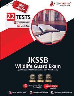 JKSSB Wildlife Guard Book  - 2024 (English Edition) | 10 Full Length Mock Tests and 12 Sectional Tests (1500 Solved Questions) with Free Access to Online Tests
