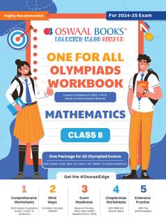 Oswaal One for All Olympiad Workbook Class 8 Mathematics For 2025 Exam