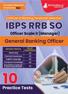 IBPS RRB SO General Banking Officer Scale 2 Exam  - 2024 (English Edition) - 10 Full Length Practice Tests including Hindi and English Language Test (2400 MCQs) with Free Access to Online Tests